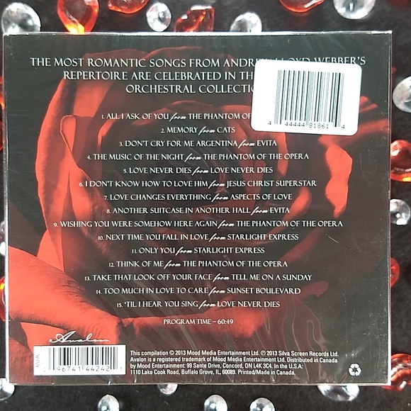 Andrew Lloyd Weber Compilation CD, 15 tracks, Factory Sealed - Picture 3 of 7